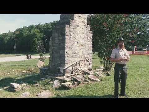 Crews working to rebuild Davy Crockett's birthplace a year after Helene washed the park away