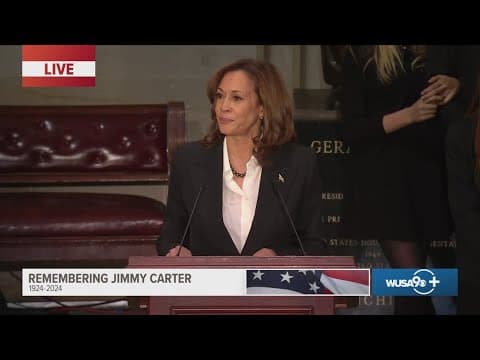 VP Kamala Harris delivers eulogy for Jimmy Carter