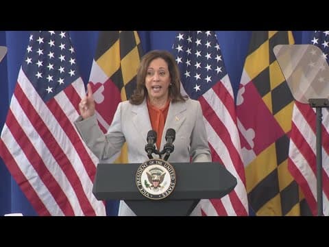 Vice President Kamala Harris joins Angela Alsobrooks on the Senate campaign trail