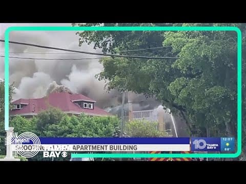 Fire at Miami apartment building: People rescued, 1 person shot