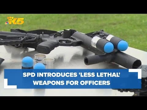 Seattle police introduce less-lethal weapons officers will be using on duty