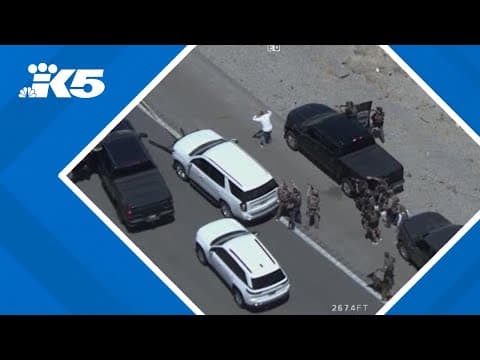 New video shows apprehension of Thurston Co. fugitive in Las Vegas