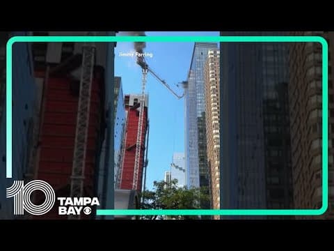 New York City crane collapse caught on camera #NewYork #newyorkcity #manhattan