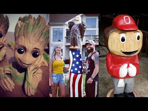 Pataskala artist uses chainsaw to create wooden sculptures