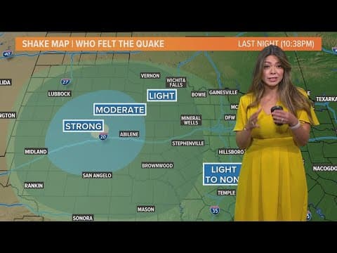 A 4.9 magnitude earthquake hits Texas Tuesday morning