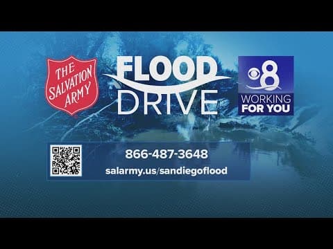 CBS 8 teams up with the Salvation Army for the Working For You Flood Drive