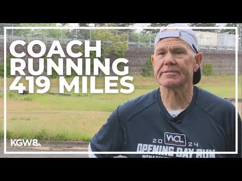 Oregon baseball coach running 419 miles for mental health