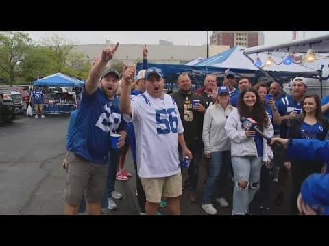 Colts fans tailgating ahead of Week 4 matchup vs. Steelers