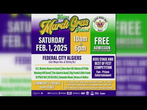 Algiers Mardi Gras Festival 2025 in New Orleans