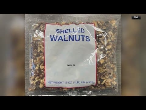 FDA reclassifies recall of walnut brand to highest risk level amid listeria concerns