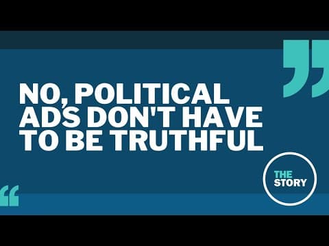 Political ads have to be aired, but they don’t have to be truthful