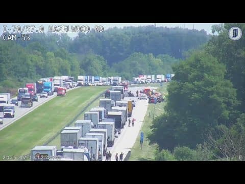 Crash closes eastbound I-70 near Monrovia