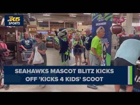 Seahawks mascot raises money for kids across the state