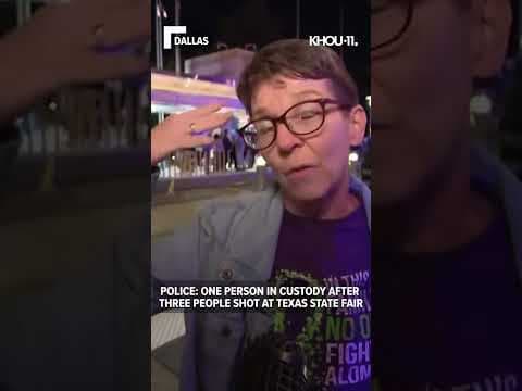 Texas State Fair shooting: Three people wounded, one in custody #shorts