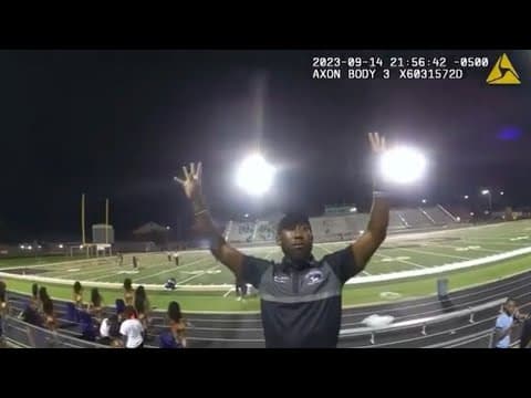 Bodycam video shows high school band director shocked with stun gun, arrested