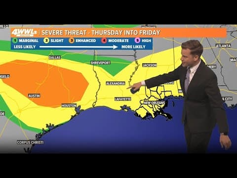 New Orleans Weather: Storms return tonight with another round later Friday