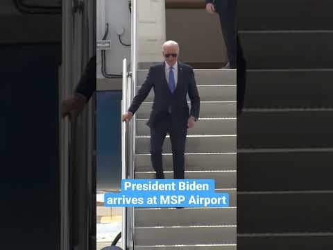 Air Force One and President #Biden arrive at MSP Airport #minneapolis #shorts #kare11