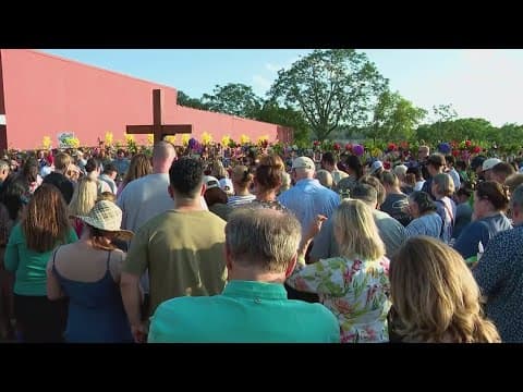 President Trump tours Texas flood sites