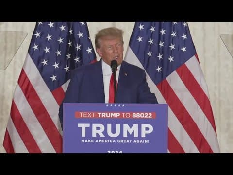 Former President Trump addresses supporters in Florida following arraignment