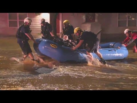 Dozens rescued after flash flooding in North Carolina