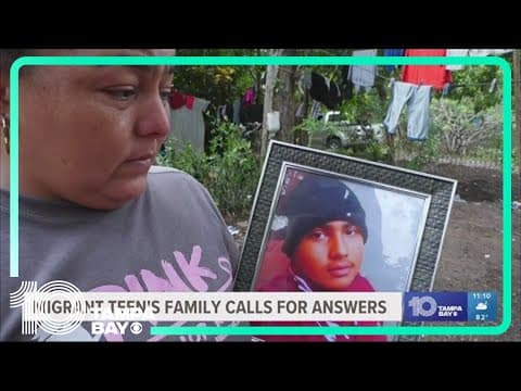 Family of migrant teen who died in US custody in Florida wants answers