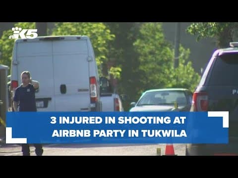 3 injured in shooting at party at short-term rental in Tukwila