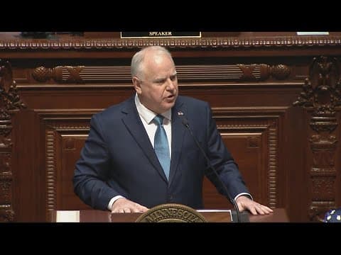 Gov. Tim Walz gives State of State Address