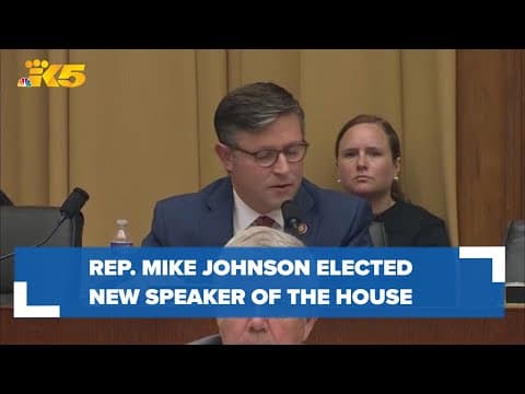 Rep. Mike Johnson elected new Speaker of the House