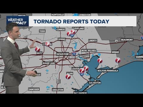 Tornado outbreak in Houston area: Here's where there were reports of twisters
