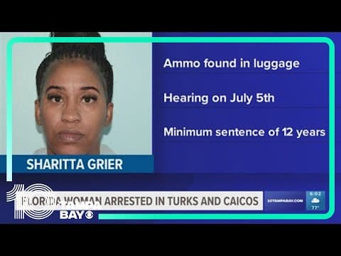 Florida woman arrested in Turks and Caicos for having ammo in suitcase
