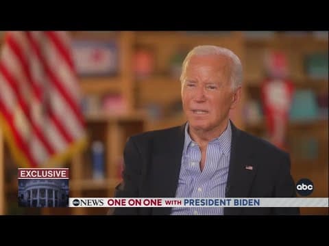 Biden's first televised interview since debate