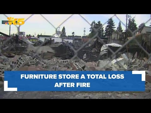 Tacoma furniture store a total loss after fire