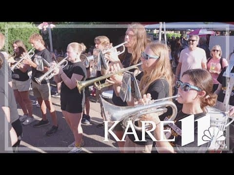 Jordan marching band stops by the KARE 11 Barn
