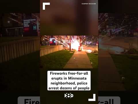 Fireworks free-for-all erupts in Minnesota neighborhood, police arrest dozens of people