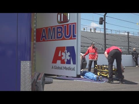‘We get to train everything’ | IMS emergency crews get on-track practice for Indy 500