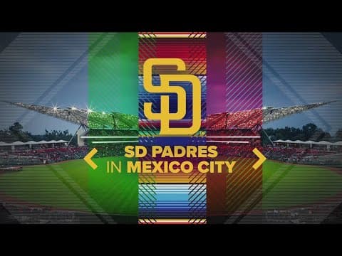 San Diego Padres in Mexico City | Team to hold baseball clinic for kids ahead of series