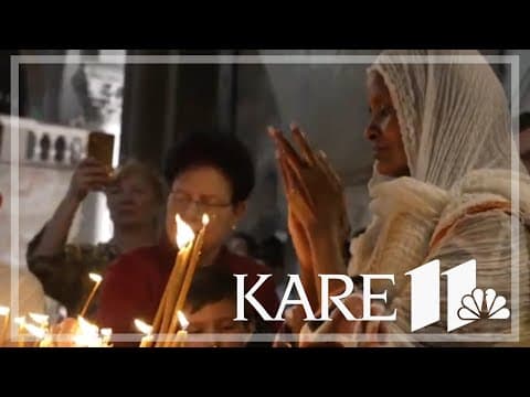 Christians gather at Jerusalem's Holy Sepulchre to mourn Pope Francis