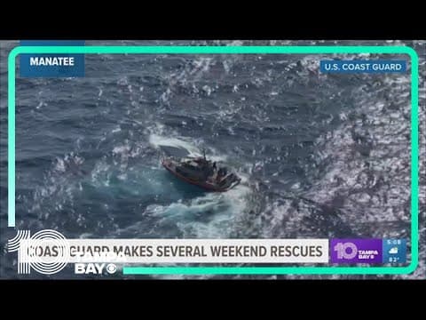 7 rescued from capsized boats in Manatee County over Memorial Day weekend