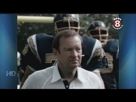 Pro Football Hall of Fame coach Don Coryell obituary 2010 and vintage San Diego Chargers practice