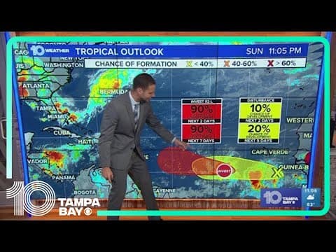 Tracking the Tropics: Tropical depression likely to form over next day or two