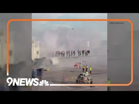 Legal expert explains lawsuit filed after an engine fire forces plane evacuation at Denver airport