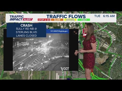 Traffic Impact Alert | Sept. 30, 2025 | Multi-vehicle crash I-495