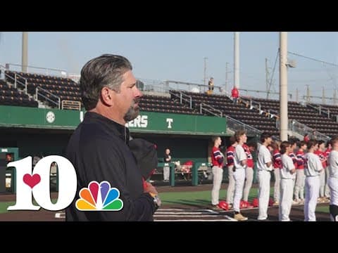 Todd Helton throws first pitch for high school baseball game