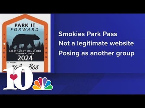 National Park Rangers wants people to be aware of online scam reported for Smokies parking tags