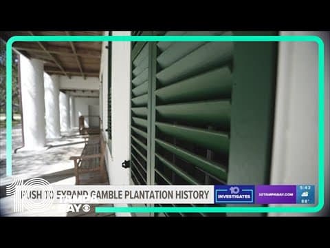 Gamble Plantation in Florida had 190 slaves at its peak — and still stands today