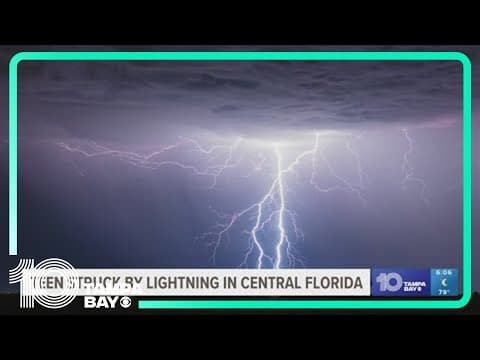 Florida teen recovering after being struck by lightning