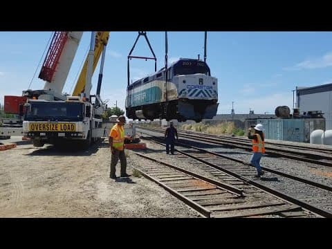 Well-known locomotive 'Coaster 2103' finds a new home in Campo