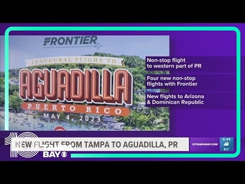 Tampa airport introduces nonstop flight to Aguadilla, PR