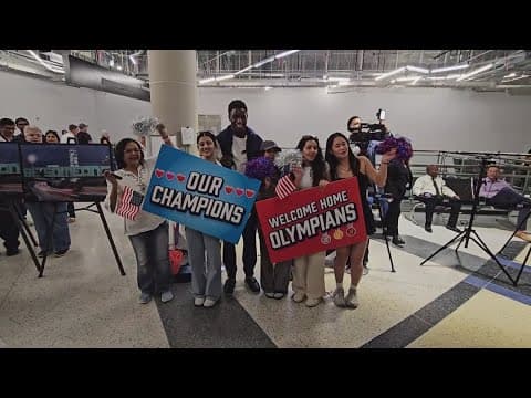 Olympians return to United States from Paris