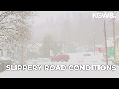 Heavy snow, slippery roads in Oregon City | Winter storm latest